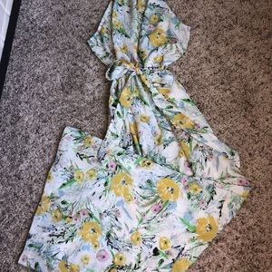 Floral Wide Leg Romper
